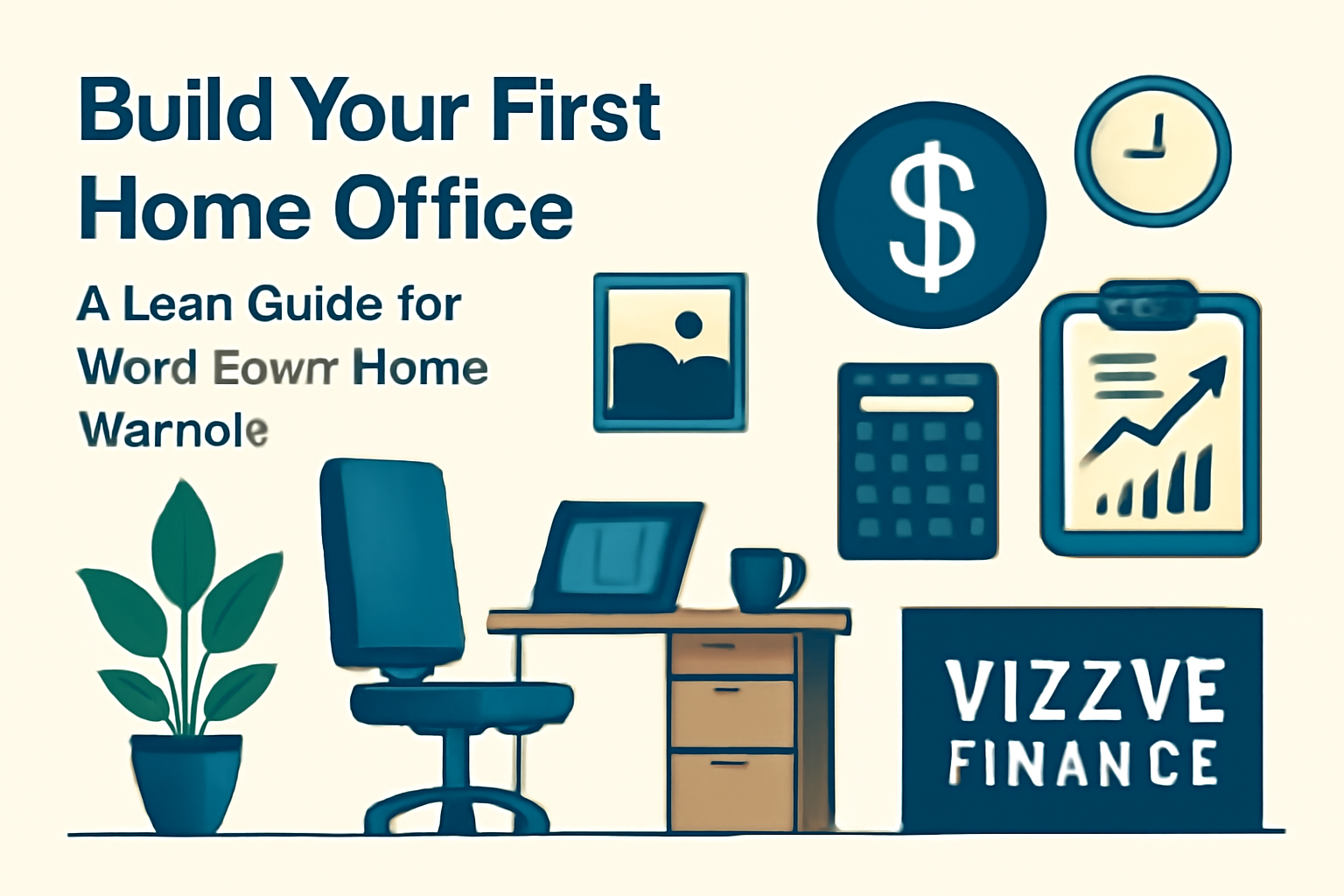 Modern home office setup with ergonomic furniture and laptop